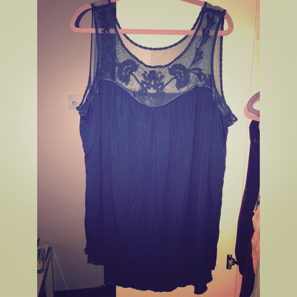 Torrid size 3 / 3x dark teal knit tank Nice